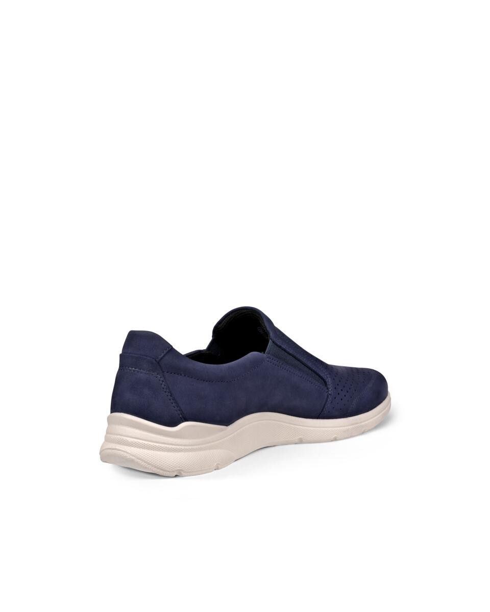 Ecco Instappers Irving , slip-on sneaker, lage schoen, vrijetijdsslippers met stretchinzetten