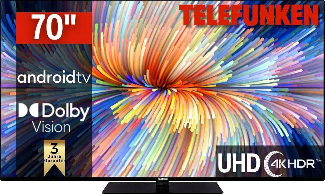 Telefunken Led-TV D70V950M2CWH, 177 cm / 70", 4K Ultra HD, Android TV - Smart TV, Dolby...